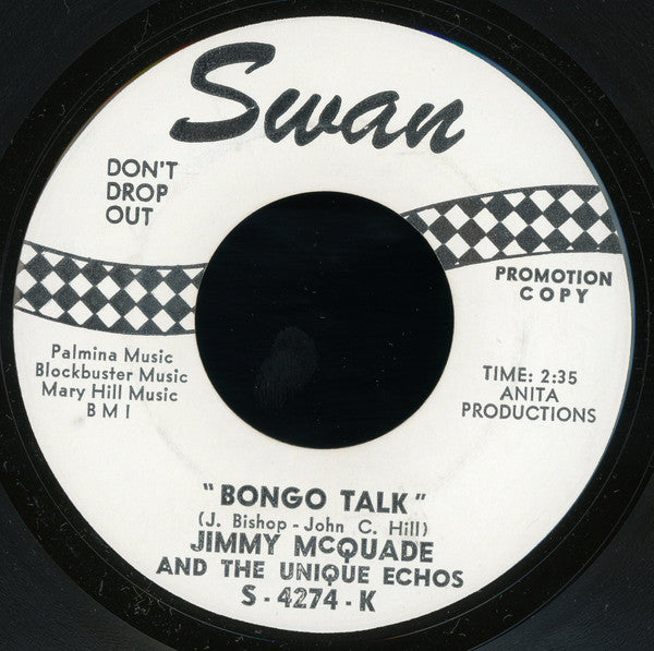 Jimmy McQuade & The Unique Echos : Booga-Ka-Do (Boogaloo – The Karate Dog) / Bongo Talk (7", Promo)