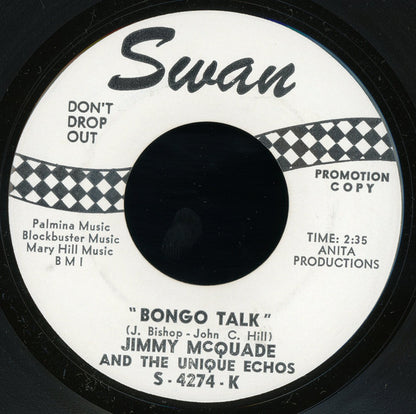 Jimmy McQuade & The Unique Echos : Booga-Ka-Do (Boogaloo – The Karate Dog) / Bongo Talk (7", Promo)