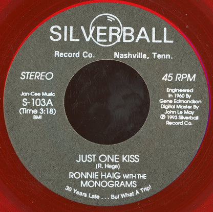 Ronnie Haig : Just One Kiss / The Old Malt Shop (7", red)