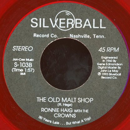 Ronnie Haig : Just One Kiss / The Old Malt Shop (7", red)