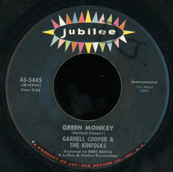 Garnell Cooper & The Kinfolks : Green Monkey (7", Single)