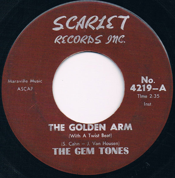 The Gem Tones : The Golden Arm (With A Twist Beat) (7")