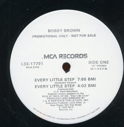Bobby Brown : Every Little Step (12", Promo)