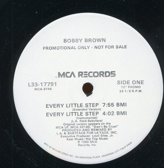 Bobby Brown : Every Little Step (12", Promo)