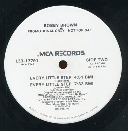 Bobby Brown : Every Little Step (12", Promo)