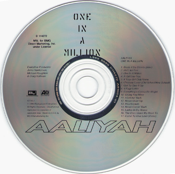 Aaliyah : One In A Million (CD, Album, Club)