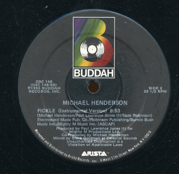Michael Henderson : Fickle (12")
