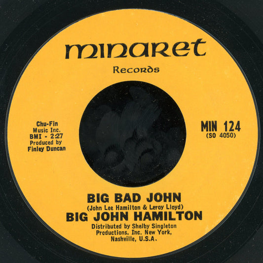 Big John Hamilton : Big Bad John / The Train (7", Single, RP, Styrene)