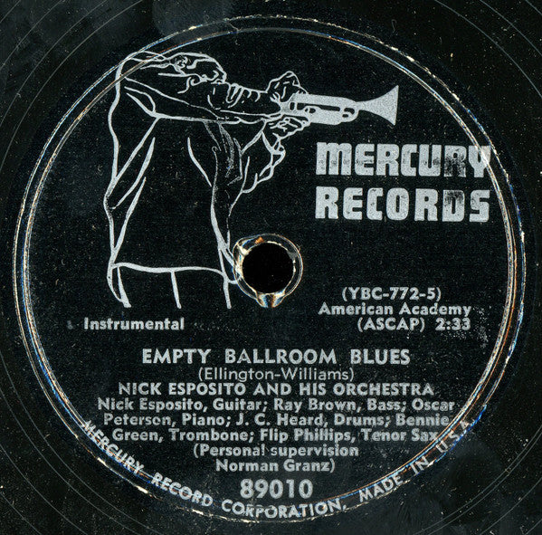 Nick Esposito (2) : Empty Ballroom Blues / Love Is Just Around The Corner (10")