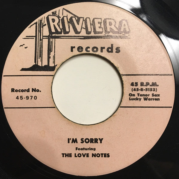 Love Notes : I'm Sorry / Sweet Lulu (7", Unofficial)