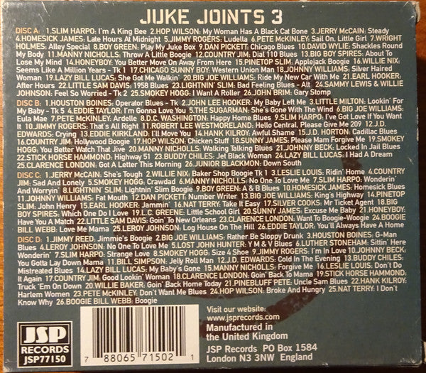 Various : Juke Joints 3 (Tough Music From Tough Times) (4xCD, Comp)
