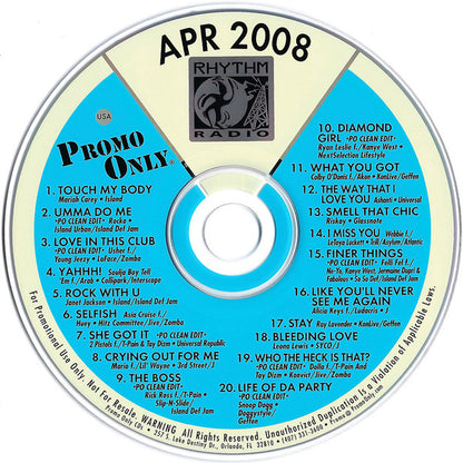Various : Promo Only Rhythm Radio: April 2008 (CD, Comp, Promo)