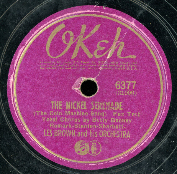 Les Brown And His Orchestra : Joltin' Joe Di Maggio / The Nickel Serenade (The Coin Machine Song) (Shellac, 10")