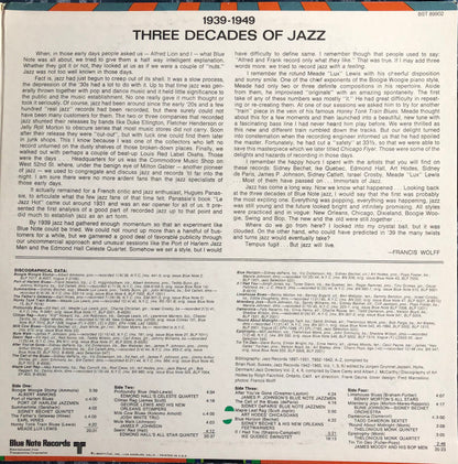 Various : Blue Note's Three Decades Of Jazz - Volume 1 - 1939 - 1949 (2xLP, Comp)