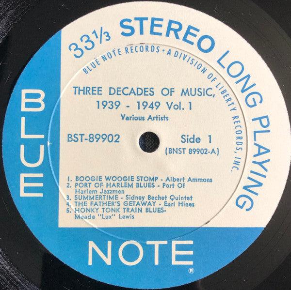 Various : Blue Note's Three Decades Of Jazz - Volume 1 - 1939 - 1949 (2xLP, Comp)