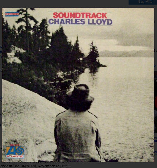 Charles Lloyd : Soundtrack (LP, Album, Mon)