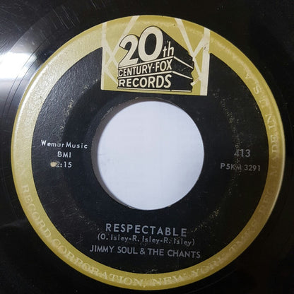 Jimmy Soul & The Chants : I Wish I Could Dance / Respectable (7", Single)