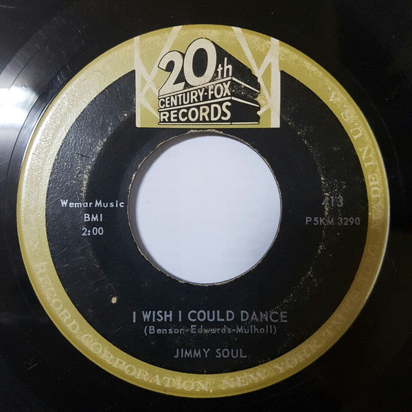 Jimmy Soul & The Chants : I Wish I Could Dance / Respectable (7", Single)