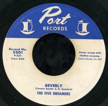 The Five Dreamers : You Don't Know / Beverly (7")