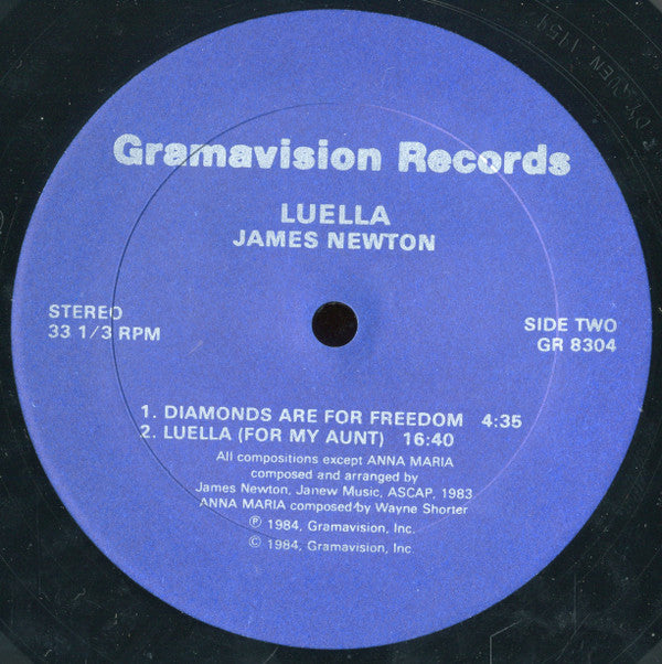 James Newton (2) : Luella (LP, Album)