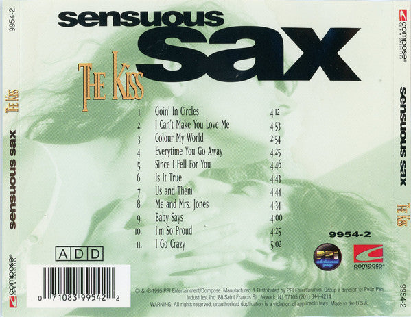 Le Valedon : Sensuous Sax - The Kiss (CD)