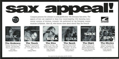 Le Valedon : Sensuous Sax - The Kiss (CD)