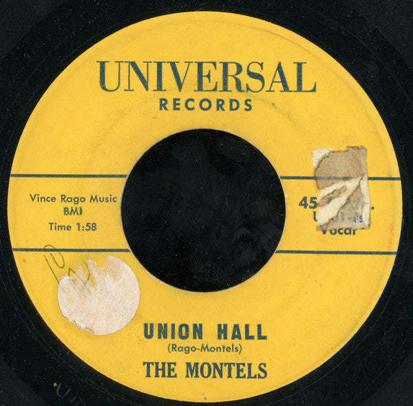 The Montels : Union Hall  (7")