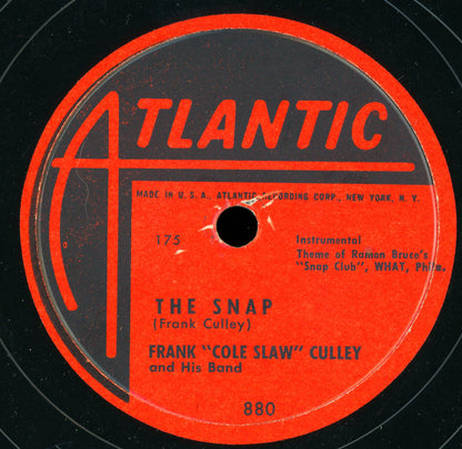 Frank Culley & His Band : The Snap / Floorshow (Shellac, 10")