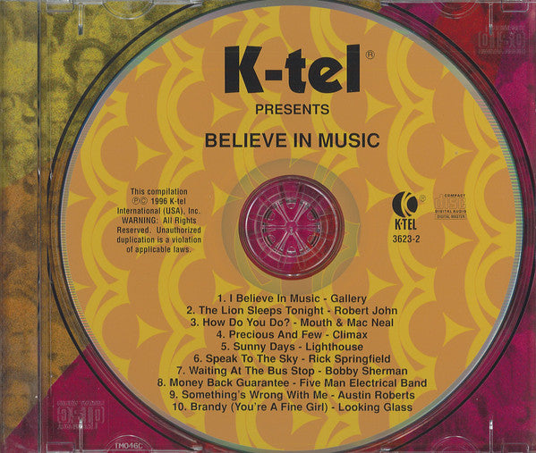 Various : Believe In Music (CD, Comp)