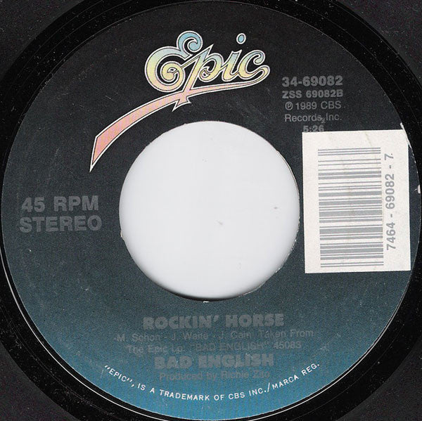 Bad English : When I See You Smile (7", Single, Styrene, Car)