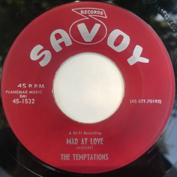 The Temptations (5) : Mad At Love / Mister Juke Box (7", Single)
