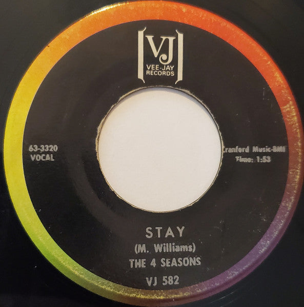 The Four Seasons : Stay (7", Single)