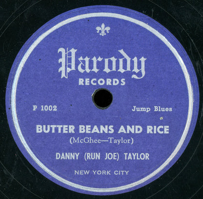 Danny Taylor (2) : Butter Beans And Rice / Come Back Connie (Shellac, 10")