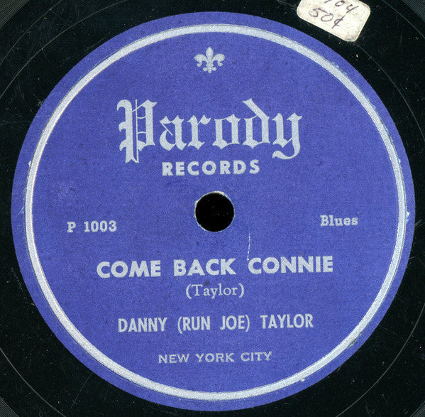 Danny Taylor (2) : Butter Beans And Rice / Come Back Connie (Shellac, 10")