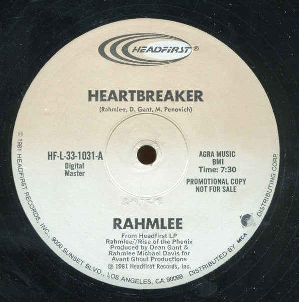 Rahmlee Michael Davis : Heartbreaker (12", Promo)
