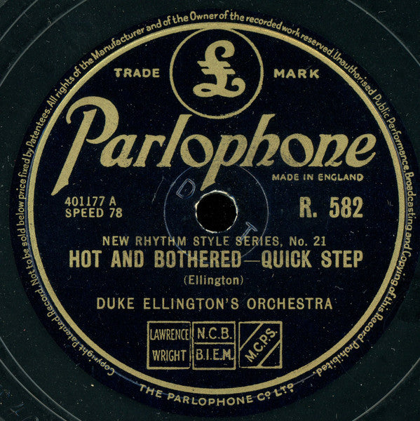 Duke Ellington And His Orchestra / Duke Ellington : Hot And Bothered / Swampy River (Shellac, 10", RP)