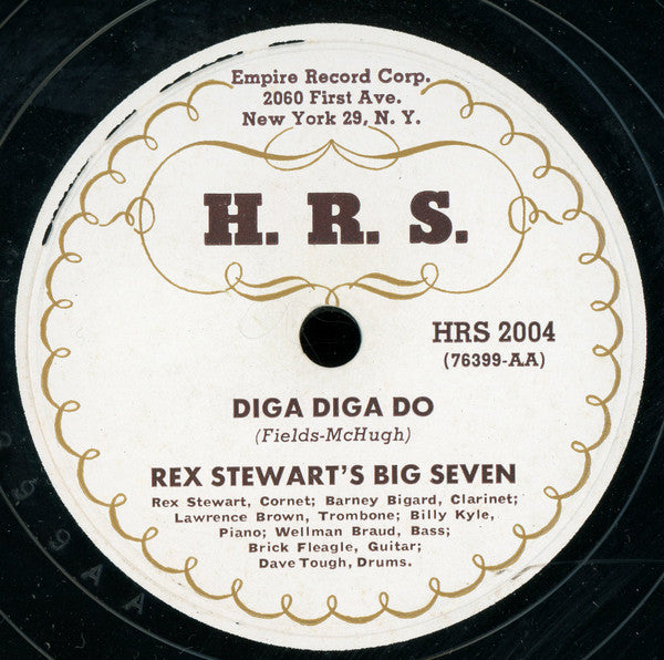 Rex Stewart's Big Seven : Diga Diga Do / Cherry (Shellac, 12", RP)