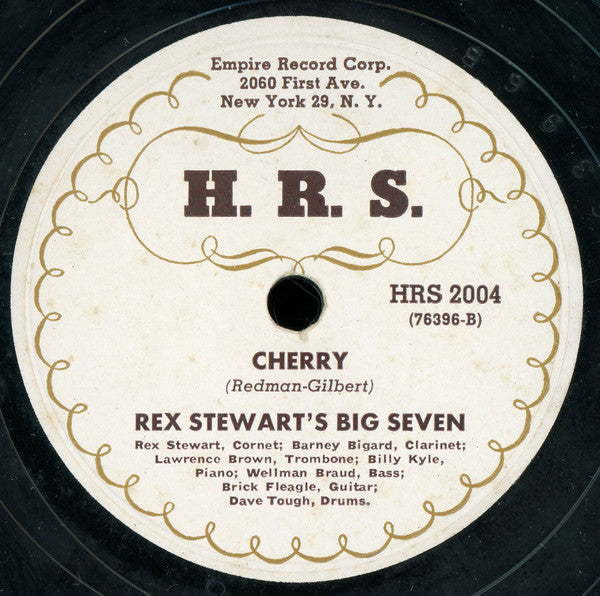 Rex Stewart's Big Seven : Diga Diga Do / Cherry (Shellac, 12", RP)