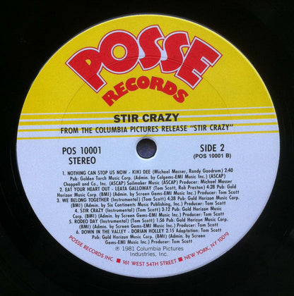 Various : The Original Soundtrack From The Motion Picture "Stir Crazy" (LP, Album)