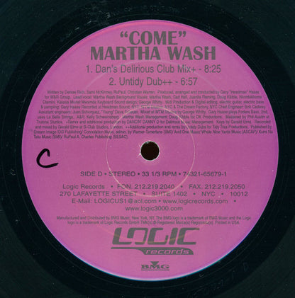 Martha Wash : Come (2x12", Ltd)
