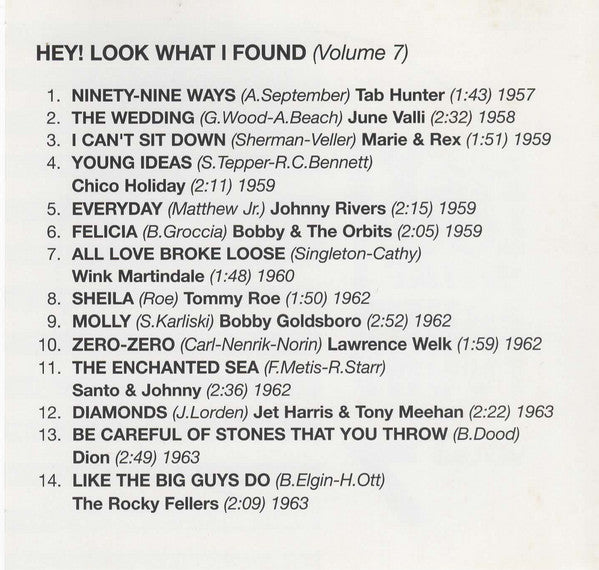 Various : Hey ! Look What I Found Volume 7 (CD, Comp)