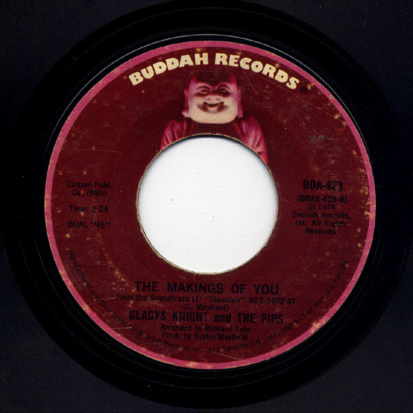 Gladys Knight And The Pips : On And On / The Makings Of You (7", Styrene, Mon)
