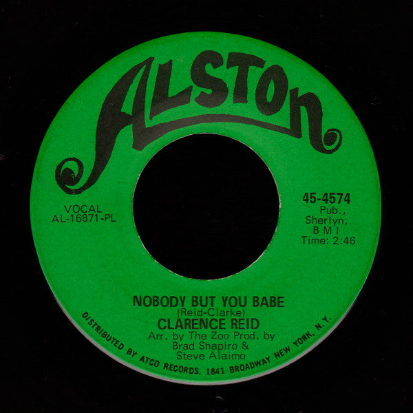Clarence Reid : Nobody But You Babe (7", Single, PL )