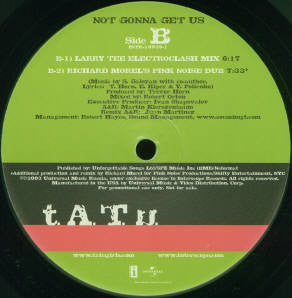 t.A.T.u. : Not Gonna Get Us (2x12", Promo)