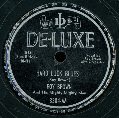 Roy Brown & His Mighty-Mighty Men : Hard Luck Blues / New Rebecca (10")