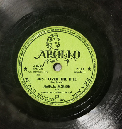 Mahalia Jackson : Just Over The Hill (Shellac, 10")