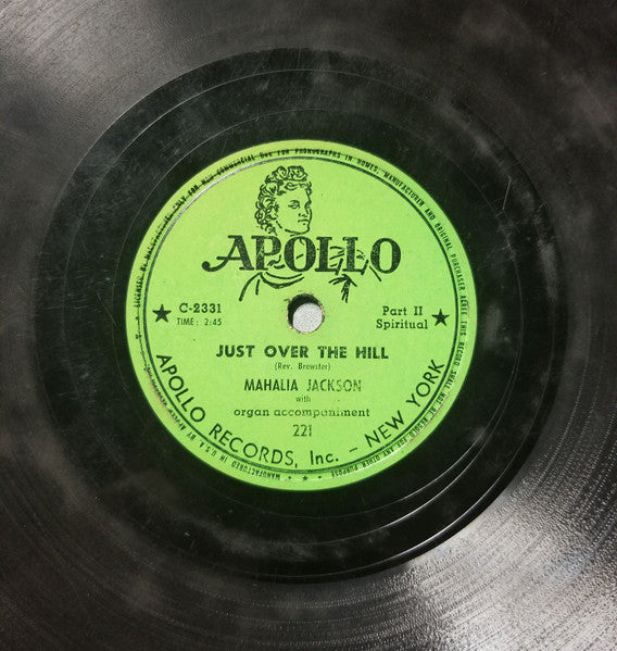 Mahalia Jackson : Just Over The Hill (Shellac, 10")