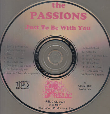 The Passions (2) : Just To Be With You (CD, Album, Mono)