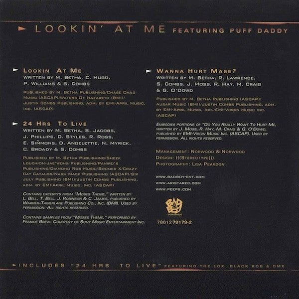 Mase : Lookin' At Me (CD, Maxi)