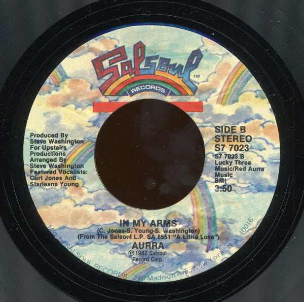Aurra : A Little Love / In My Arms (7", Styrene)